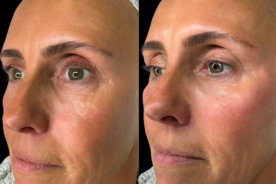 cheek filler before and after